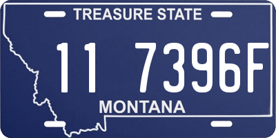 MT license plate 117396F