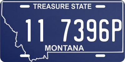 MT license plate 117396P