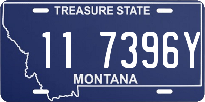 MT license plate 117396Y