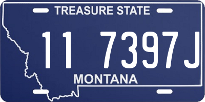 MT license plate 117397J