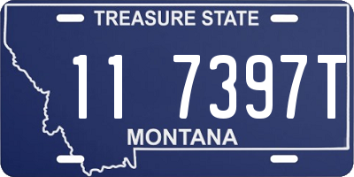 MT license plate 117397T