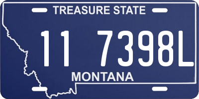 MT license plate 117398L