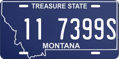 MT license plate 117399S