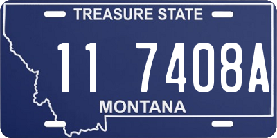 MT license plate 117408A