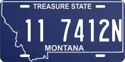MT license plate 117412N