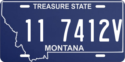 MT license plate 117412V