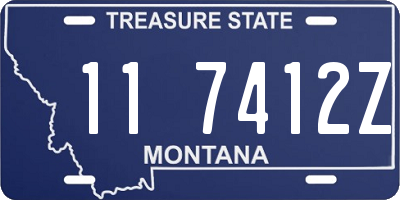 MT license plate 117412Z