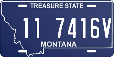 MT license plate 117416V