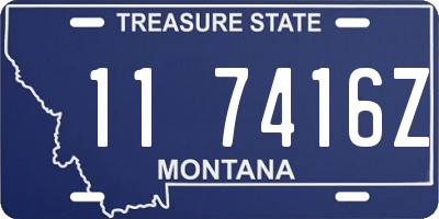 MT license plate 117416Z