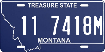 MT license plate 117418M