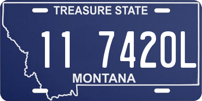 MT license plate 117420L