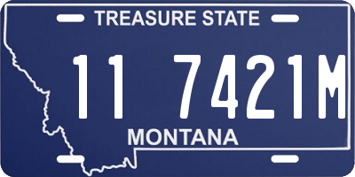 MT license plate 117421M