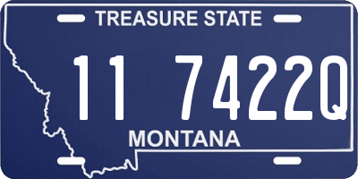 MT license plate 117422Q