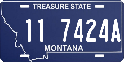 MT license plate 117424A