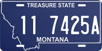 MT license plate 117425A