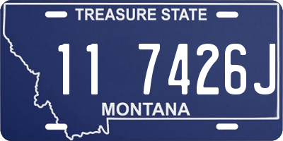 MT license plate 117426J