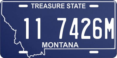 MT license plate 117426M