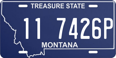 MT license plate 117426P