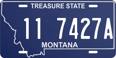 MT license plate 117427A
