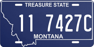 MT license plate 117427C
