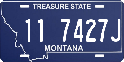 MT license plate 117427J