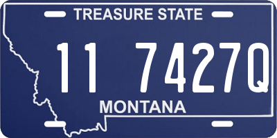 MT license plate 117427Q