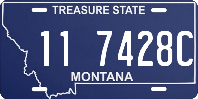 MT license plate 117428C
