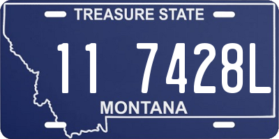 MT license plate 117428L
