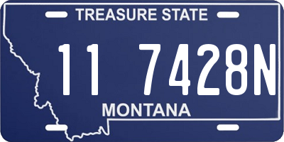 MT license plate 117428N