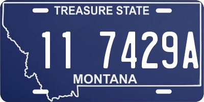 MT license plate 117429A