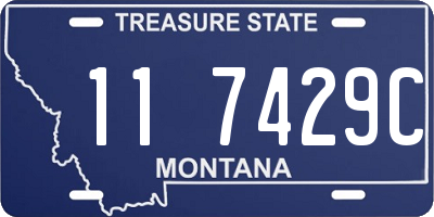 MT license plate 117429C