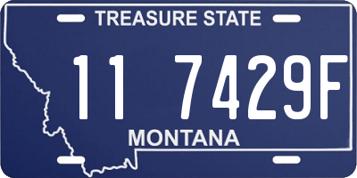 MT license plate 117429F