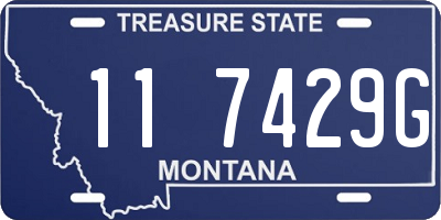 MT license plate 117429G