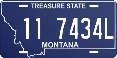 MT license plate 117434L