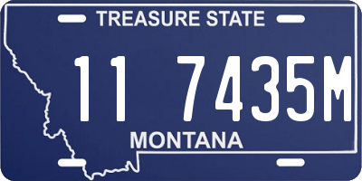 MT license plate 117435M