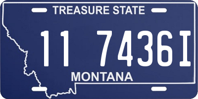 MT license plate 117436I