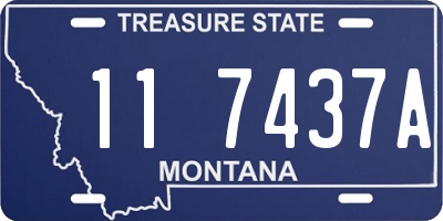 MT license plate 117437A
