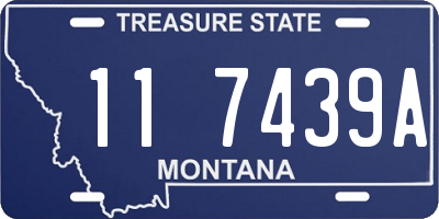 MT license plate 117439A