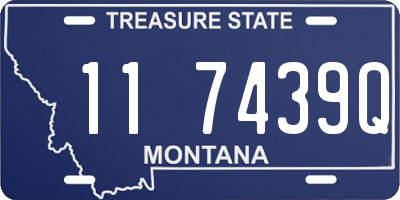MT license plate 117439Q