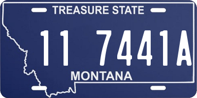 MT license plate 117441A
