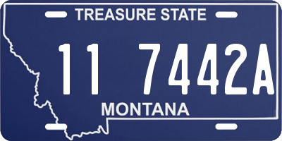 MT license plate 117442A
