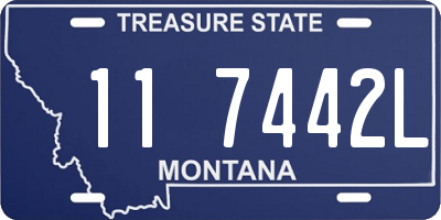MT license plate 117442L