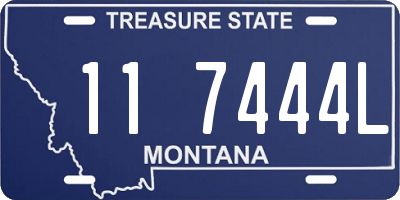 MT license plate 117444L