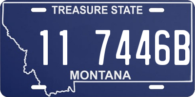MT license plate 117446B