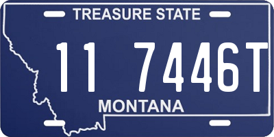 MT license plate 117446T