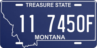 MT license plate 117450F