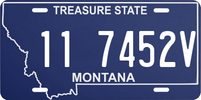 MT license plate 117452V