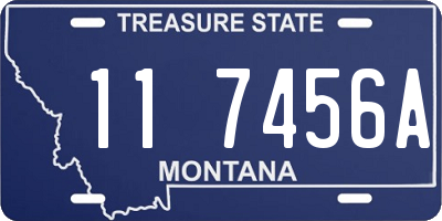 MT license plate 117456A