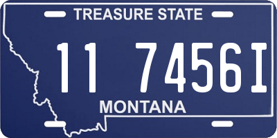 MT license plate 117456I