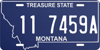 MT license plate 117459A